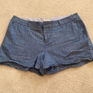 Blue Chambray Shorts